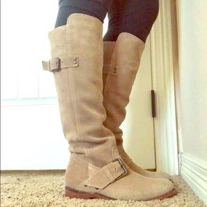Dolce Vita Leather & Suede Camel Boots